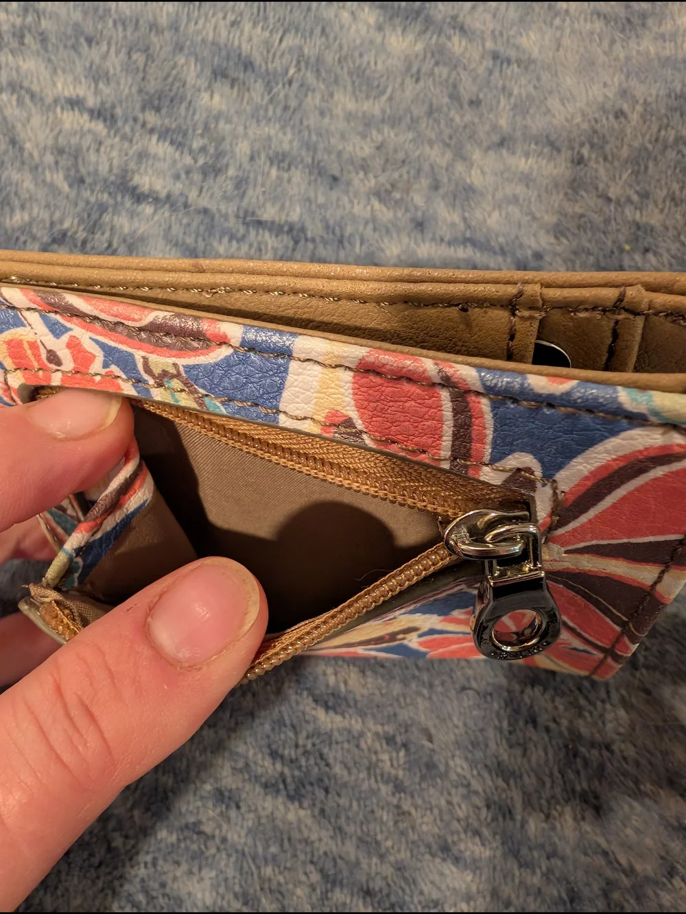 Relic Floral Wallet in Blue Multicolor